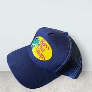 Bass Pro Shops Mesh Snapback, Navy blue, Used